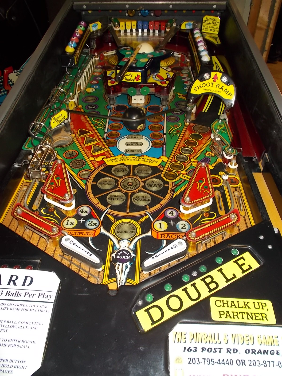 CUE BALL WIZARD Pinball Game - Perfect for POOL FANS ... crane schematics 