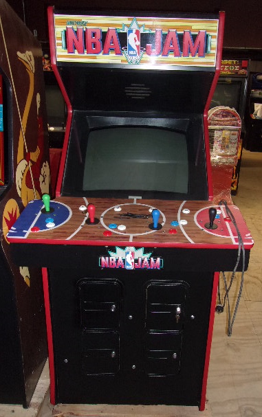 Midway Nba Jam 4 Player Upright Arcade Machine Game For Sale