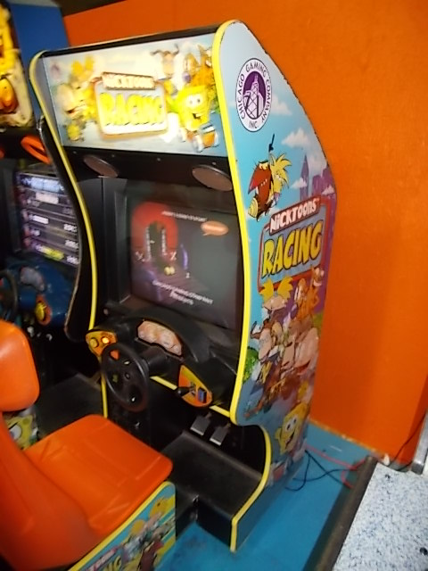 Nicktoons Racing Sit Down Arcade Machine Game For Sale Flat