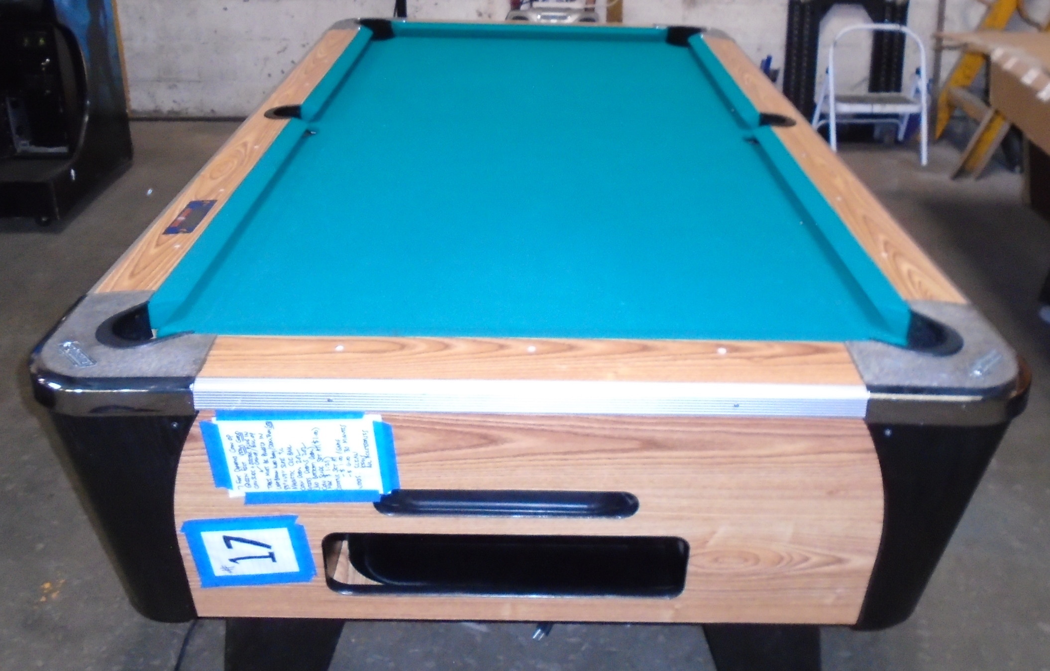 Valley Coin Operated Pool Table Manual