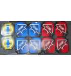 ANDAMIRO PUMP IT UP Arcade Game Replacement DANCE PAD PANEL Set, OLD STYLE #9887 