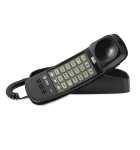 AT&T TRIMLINE Black Corded Telephone Model 210 (9881) 