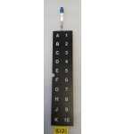 AUTOMATIC PRODUCTS 111 / 112 / 113 Keypad Selection Touch Pad Membrane #D660366 (8121)