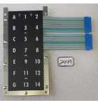 AUTOMATIC PRODUCTS 6000, 6600, 7000 7600 Snack Machine Selection Key Pad (2449)