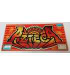 AZTECA Japanese Slot Machine Game Plexiglass Overhead Header #5507 for sale