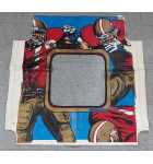 Arcade Game FOOTBALL THEME VINYL BACKBOARD Cover  