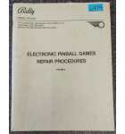 BALLY ELECTRONIC PINBALL GAMES REPAIR PROCEDURES #6479 