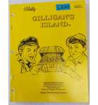 BALLY GILLIGAN'S ISLAND Pinball OPERATIONS MANUAL #6224 