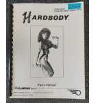 BALLY HARDBODY Pinball Machine PARTS MANUAL #6553 