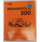 BALLY INDIANAPOLIS 500 Pinball OPERATIONS MANUAL #6241 