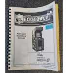 BALLY NFL FOOTBALL Arcade Game PARTS and OPERATING MANUAL #6743