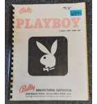 BALLY PLAYBOY Pinball Game MANUAL #6591  