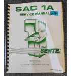 BALLY SENTE SAC 1A Arcade Game Service Manual #6494 for sale  