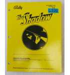 BALLY THE SHADOW Pinball OPERATIONS MANUAL #6222  