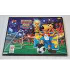 BALLY WORLD CUP SOCCER Pinball Machine Translite Backbox Artwork w Glass & Frame #8609 