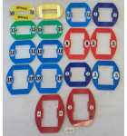 BAYTEK WONDER WHEEL Arcade Game 16 Piece PLASTIC Lot (2319) 