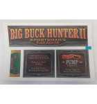 BIG BUCK HUNTER II SPORTSMAN'S PARADISE Arcade Game LEXAN DECAL SET #8177