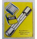 BUSS Glass Tube Fuses BOX of 100 #AGC 1/8  