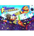 CAPCOM FLIPPER FOOTBALL Pinball Machine Translite Backbox Artwork (2498)