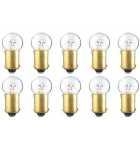 CEC Industries #455 BLINKING Bulbs, 6.5 V, 3.25 W, BA9s Base, G4-1/2 shape (Box of 10)  #5787 