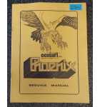 CENTURI PHOENIX Arcade Game SERVICE MANUAL #6714