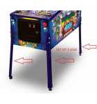 CHICAGO GAMING MONSTER BASH Pinball Machine BLUE LEGS 28½" SET of 3 (6936)