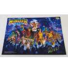 CHICAGO GAMING MONSTER BASH Pinball Machine Translite Backbox Artwork #7628
