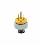COOPER 2867-BOX PLUG 15A 125V 2P3W STRAIGHT VINYL/ARMORED YELLOW #5749