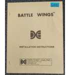 DATA EAST BATTLE WINGS Arcade Game INSTALLATION INSTRUCTIONS #6543 