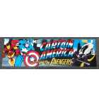 DATA EAST CAPTAIN AMERICA AND THE AVENGERS Arcade Game Overhead Header #6900 