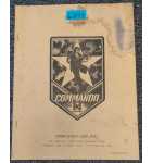 DATA EAST COMMANDO Arcade Game Instruction Manual #6381 
