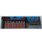 DATA EAST EXPRESS RAIDER Arcade Game Plexiglass Header (X22)