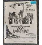 DATA EAST GUNS 'N ROSES THE PINBALL INCIDENT? Pinball Game MANUAL #6540 