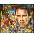 DATA EAST LAST ACTION HERO Pinball Machine Translite Backbox Artwork (1119F) 