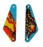 DATA EAST LETHAL WEAPON 3 Pinball Machine SLINGSHOT PLASTIC Set #5753 
