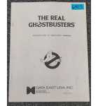 DATA EAST THE REAL GHOSTBUSTERS Arcade Machine OPERATION & SERVICE Manual #6403 