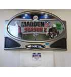 EA SPORTS MADDEN SEASON 2 Arcade Machine Game MOLDED PLASTIC HEADER & WELCOME KIT #5564 for sale