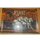 WILLIAMS FIRE! Pinball Machine Translite Backbox Artwork (2485) 