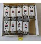 GFCI Receptacle w/ Plate White NON-Tamper Proof 20A 125V