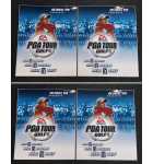 GLOBAL VR PGA Tour Golf Video Arcade Game Cabinet Art Decal Set - 4 Piece Set #PGA05CK 