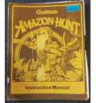 GOTTLIEB AMAZON HUNT Pinball Game INSTRUCTION Manual #6426  