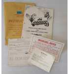 GOTTLIEB EL DORADO Arcade Game Installation Procedures & Game Operating Instructions, Schematics & Misc. #6362  