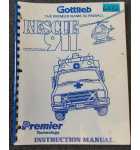 GOTTLIEB RESCUE 911 Pinball Game INSTRUCTION Manual #6432 
