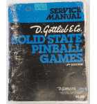 GOTTLIEB SOLID STATE PINBALL GAMES SERVICE Manual #6468  