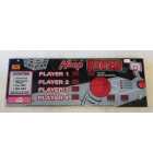 ICE HOOP FEVER Arcade Game PLEXIGLASS HEADER MARQUEE (2154) 