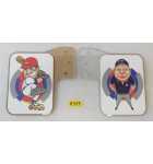 ICE MAJOR LEAGUE BASEBALL Arcade Game 2 PIECE PLEXIGLASS TARGET Set #8343 