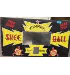 SKEE-BALL Arcade Machine Game Plexiglass Backglass Backbox Artwork 