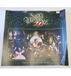 JJP WIZARD OF OZ Pinball Machine SIGNED LEXAN TRANSLITE #9967