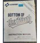 KONAMI BOTTOM OF THE NINTH Arcade Game INSTRUCTION MANUAL #6691 