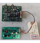 LAZER TRON BLAST IT DUAL AUDIO AMP Board #PCB100122 & FLYBACK POWER SUPPLY Board #PCB-100049 (2480)